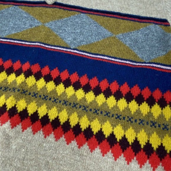 Burberry Brit Lambswool Sweater Argyle Faire Isle - Picture 4 of 7